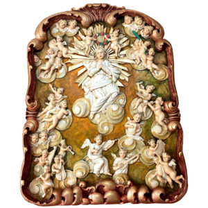 Coroação de Nossa Senhora talha Hélio Petrus